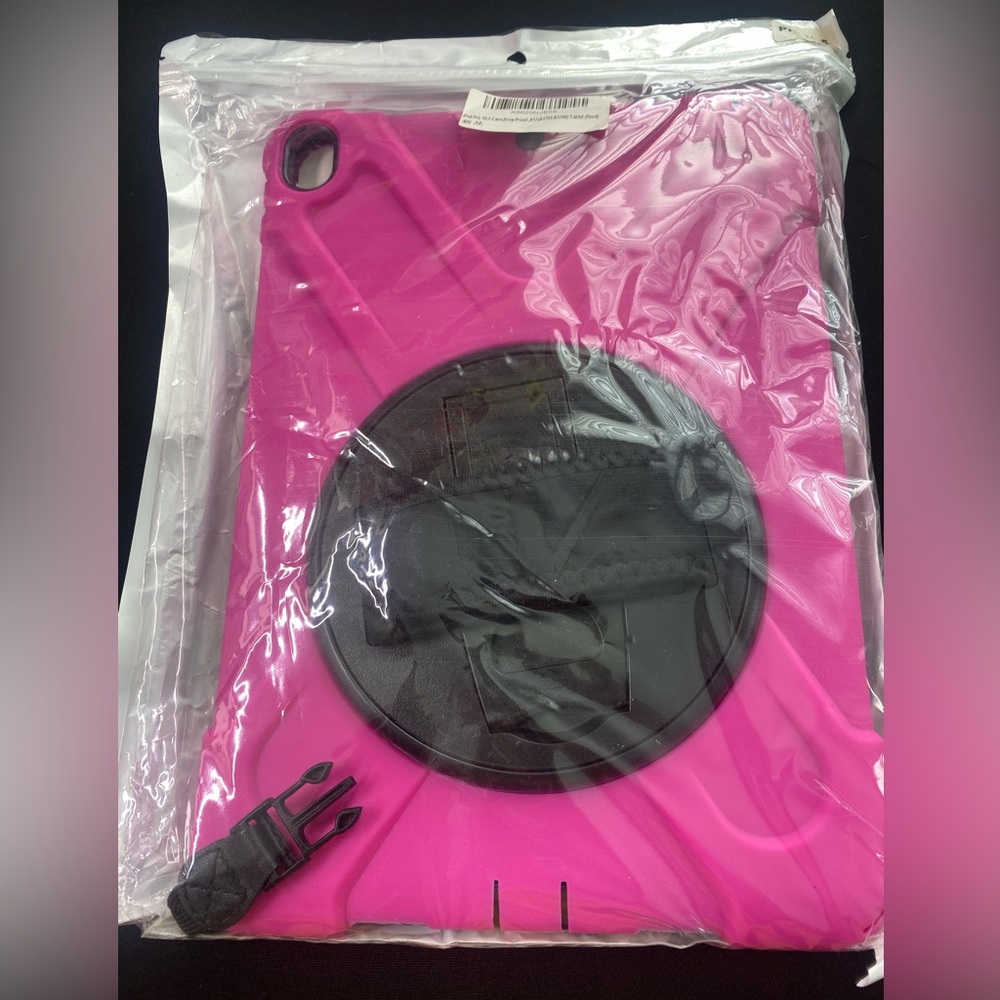 Pink and Black Tablet Case